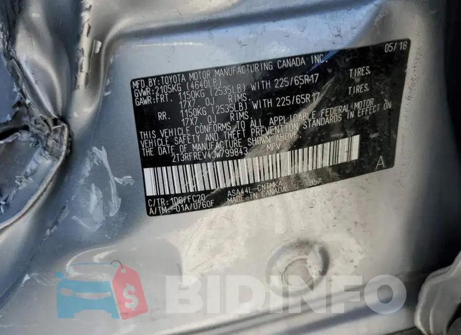 2T3RFREV4JW799843 Photo# 12