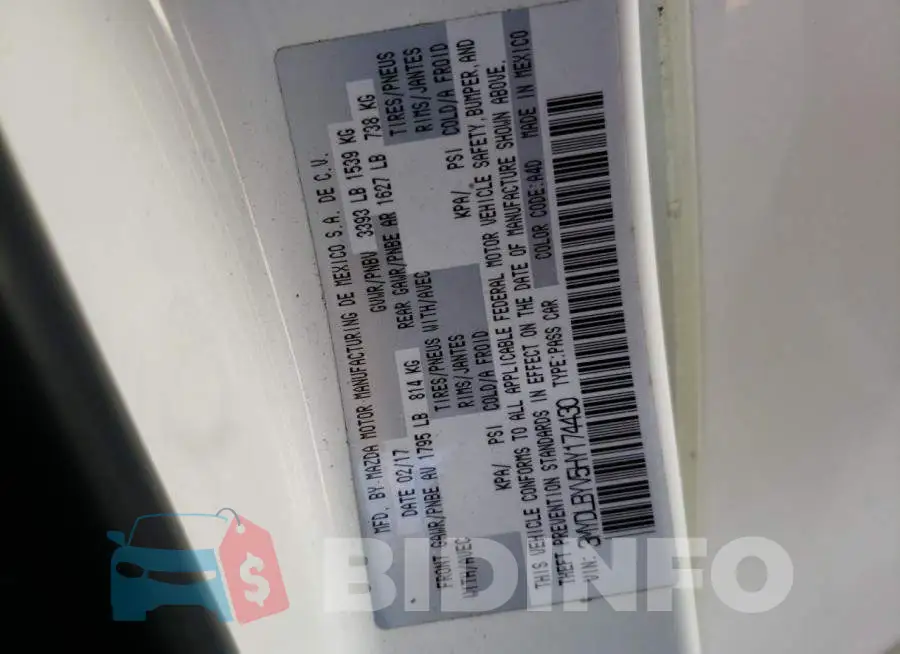 3MYDLBYV5HY174430 Photo# 13