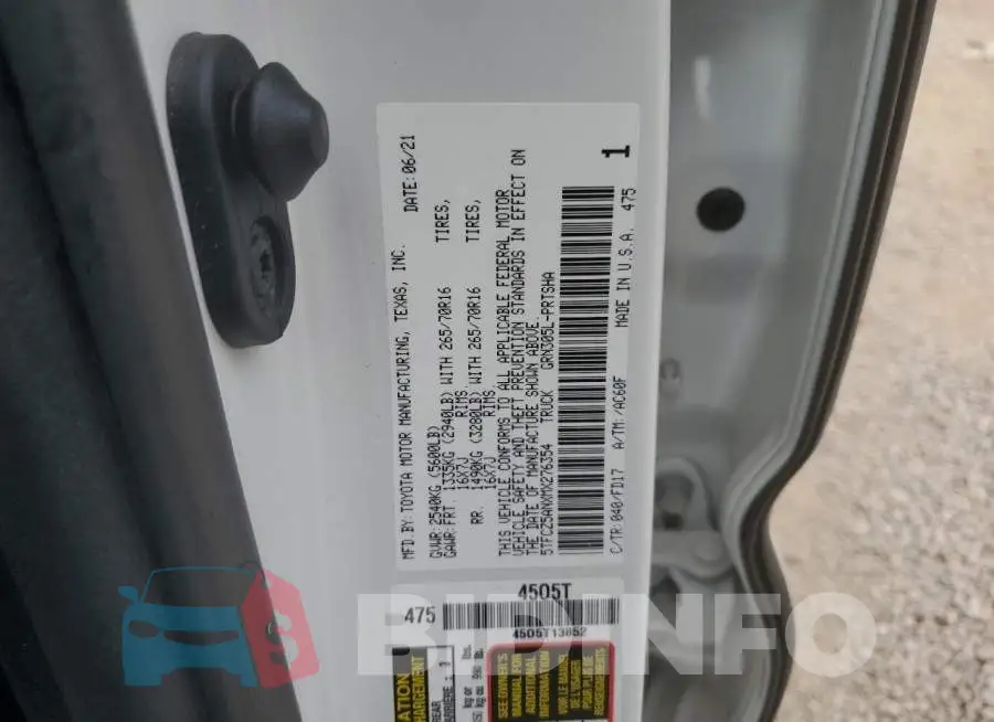 5TFCZ5ANXMX276354 Photo# 12