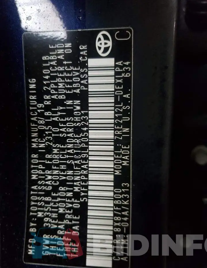 5YFEPRAE9LP054231 Photo# 12
