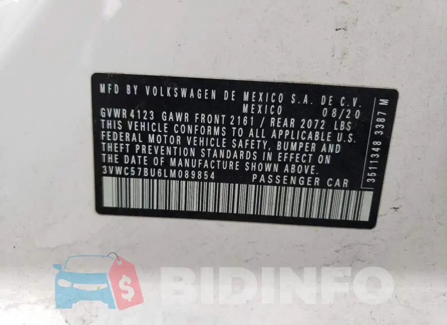 3VWC57BU6LM089854 Photo# 13