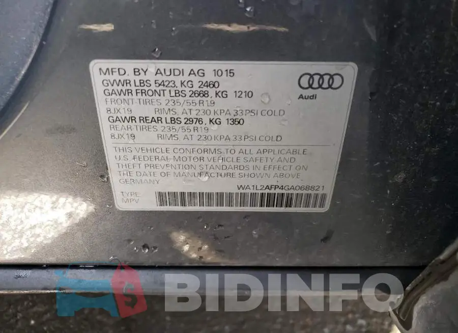 WA1L2AFP4GA068821 Photo# 13