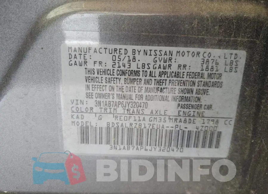3N1AB7AP6JY320470 Photo# 12