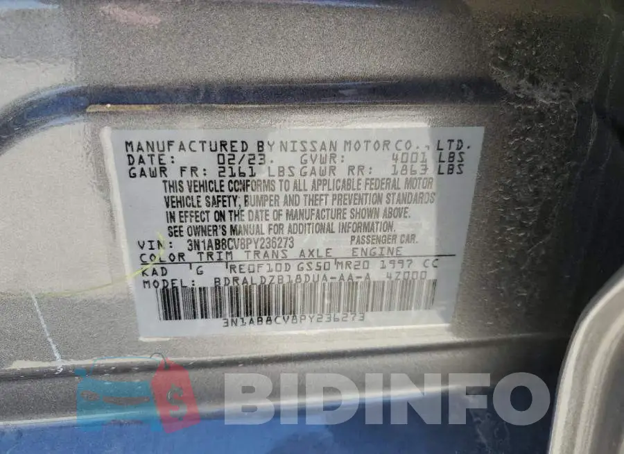 3N1AB8CV8PY236273 Photo# 12