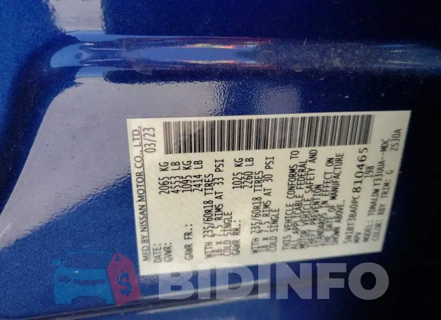 5N1BT3BA0PC810465 Photo# 12