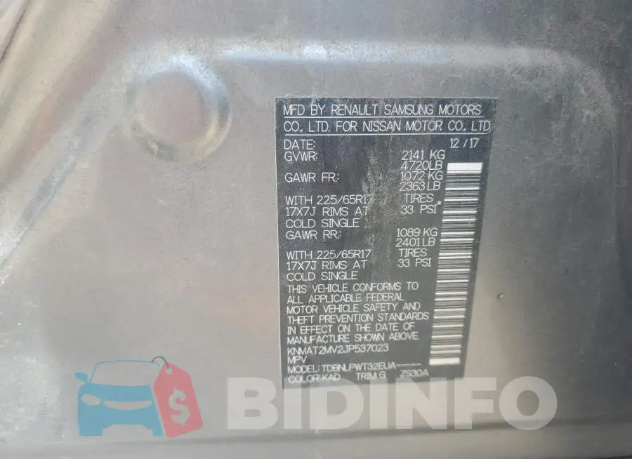 KNMAT2MV2JP537023 Photo# 12