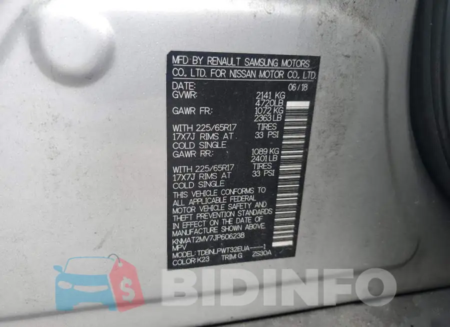 KNMAT2MV7JP606238 Photo# 12