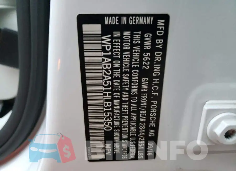WP1AB2A51HLB15350 Photo# 13