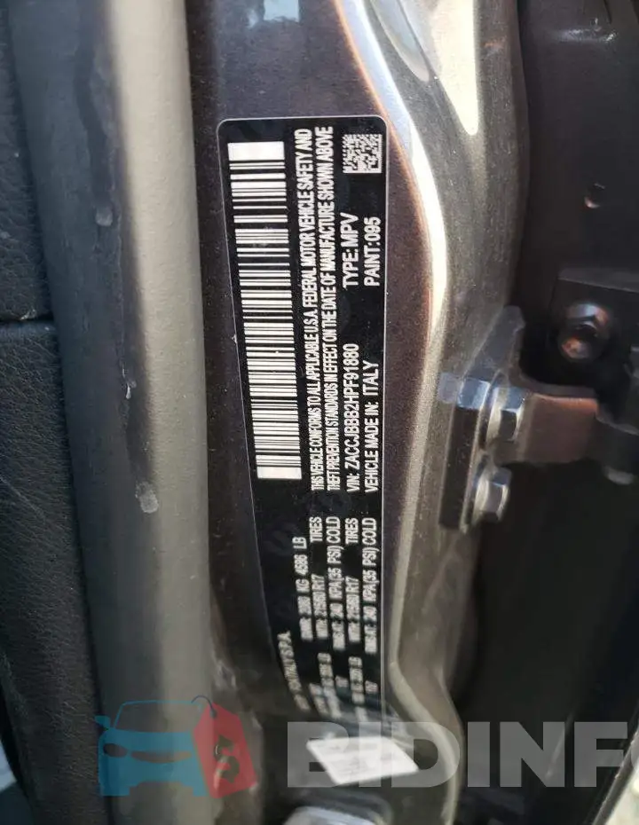 ZACCJBBB2HPF91880 Photo# 12
