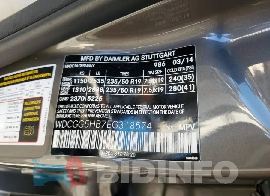 WDCGG5HB7EG318574 Photo# 12
