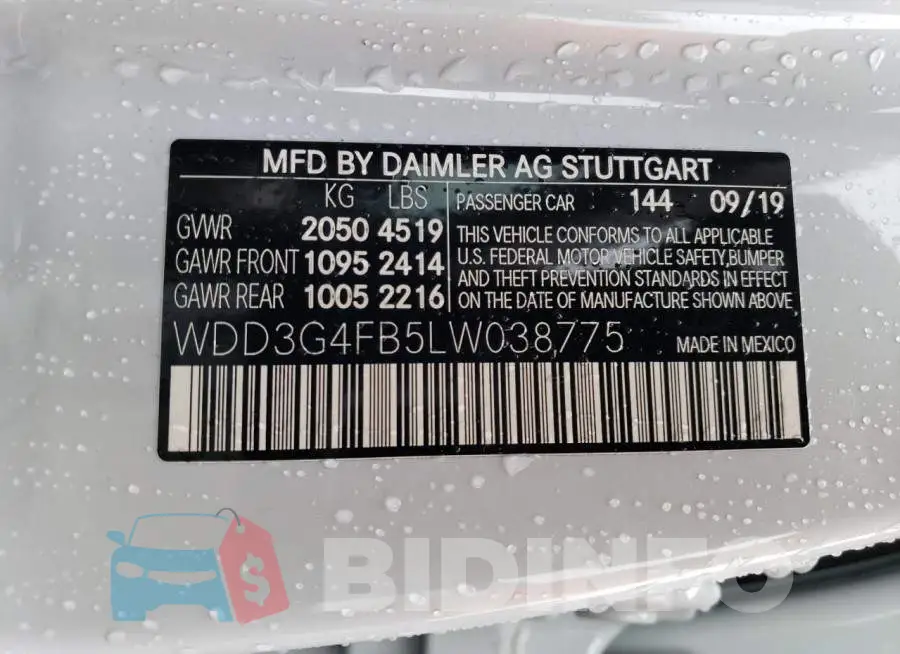 WDD3G4FB5LW038775 Photo# 12