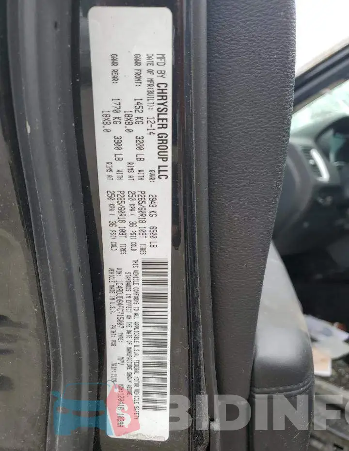 1C4RDJDG4FC715007 Photo# 12