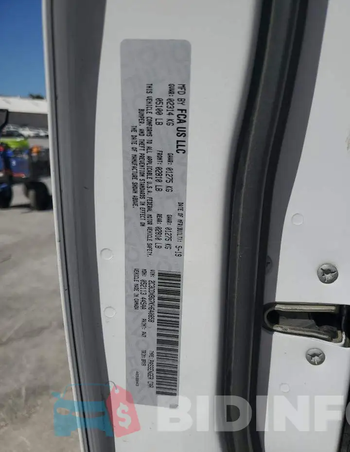 2C3CDXBG7KH640858 Photo# 12