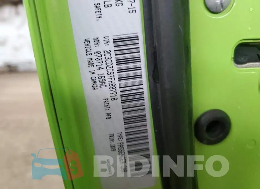 2C3CDZC97FH887718 Photo# 12