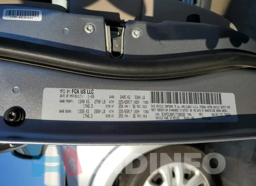 3C4PDCAB7LT180332 Photo# 14