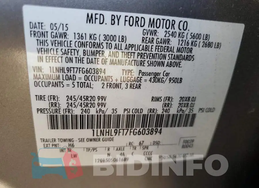 1LNHL9FT7FG603894 Photo# 12