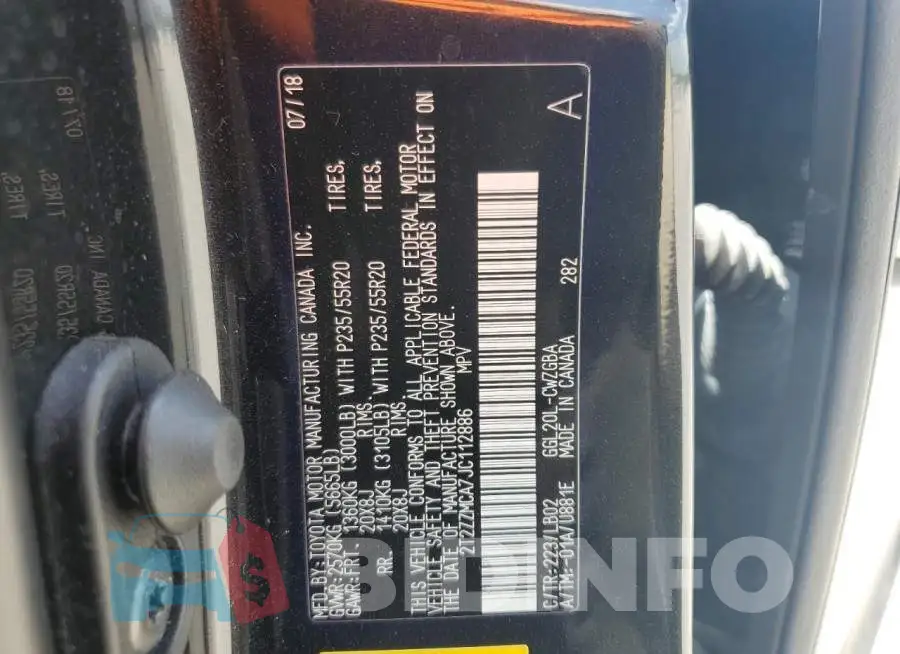 2T2ZZMCA7JC112886 Photo# 14