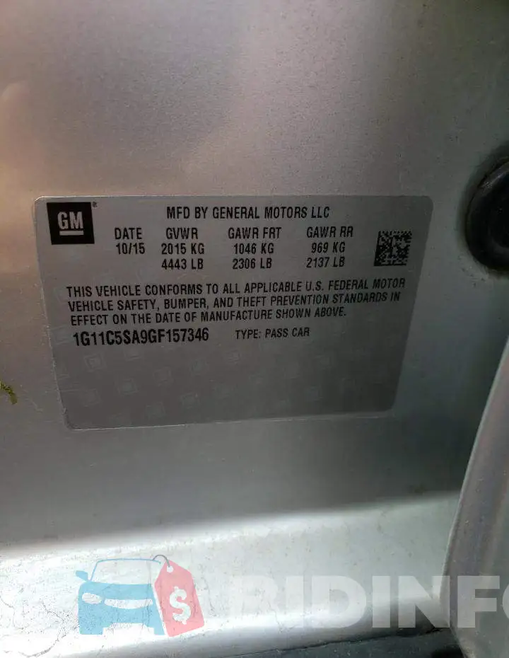 1G11C5SA9GF157346 Photo# 12