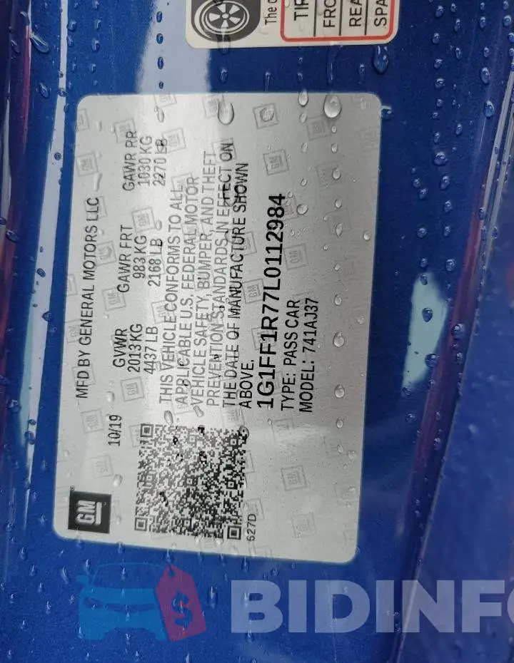 1G1FF1R77L0112984 Photo# 12