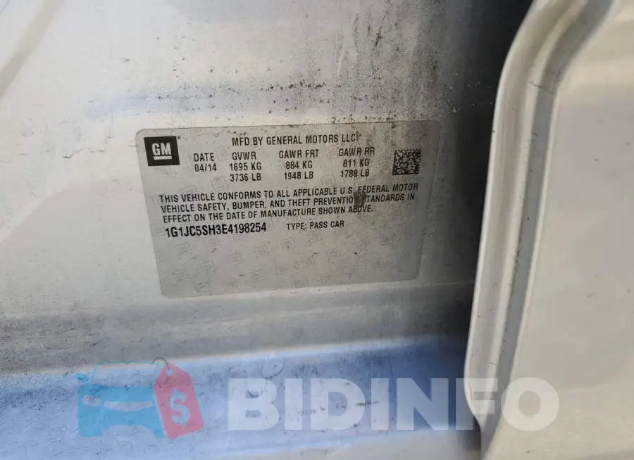1G1JC5SH3E4198254 Photo# 12