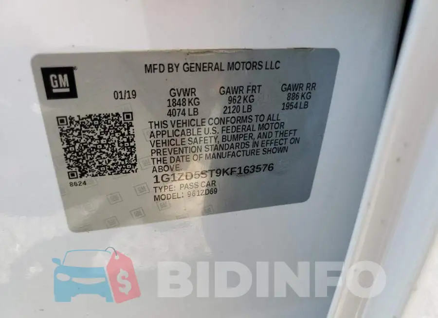 1G1ZD5ST9KF163576 Photo# 12