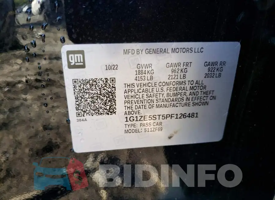 1G1ZE5ST5PF126481 Photo# 12