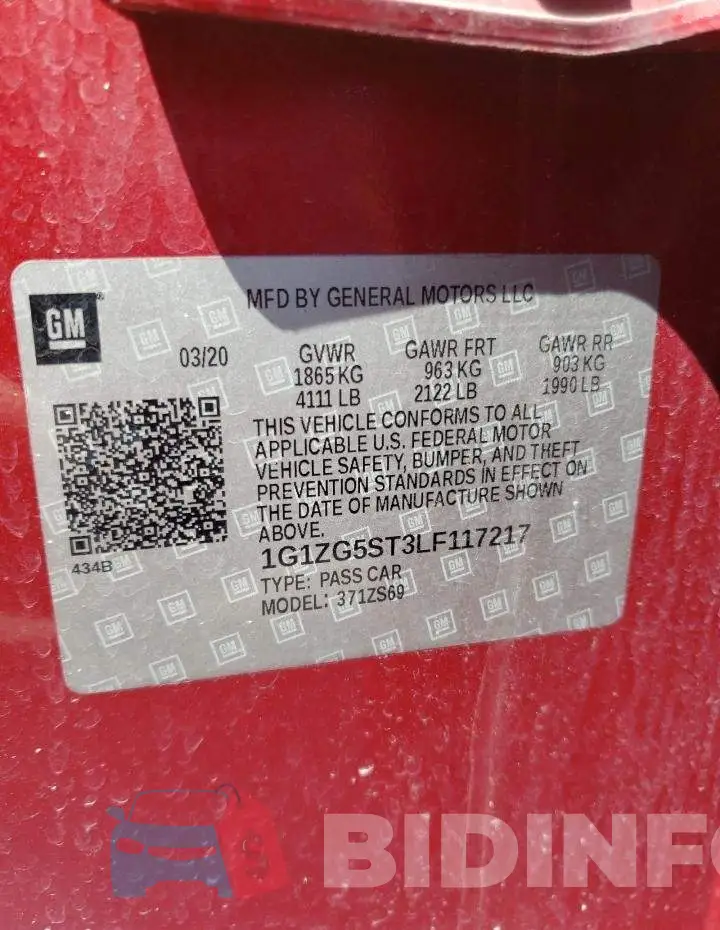 1G1ZG5ST3LF117217 Photo# 12