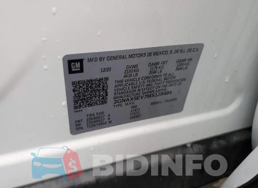 3GNAX5EV7MS128484 Photo# 12