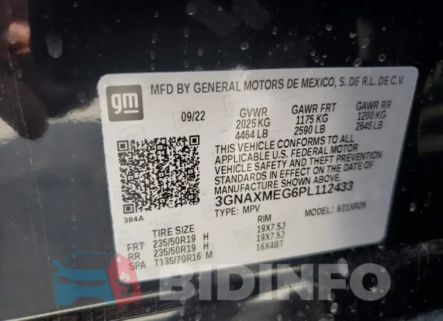 3GNAXMEG6PL112433 Photo# 13