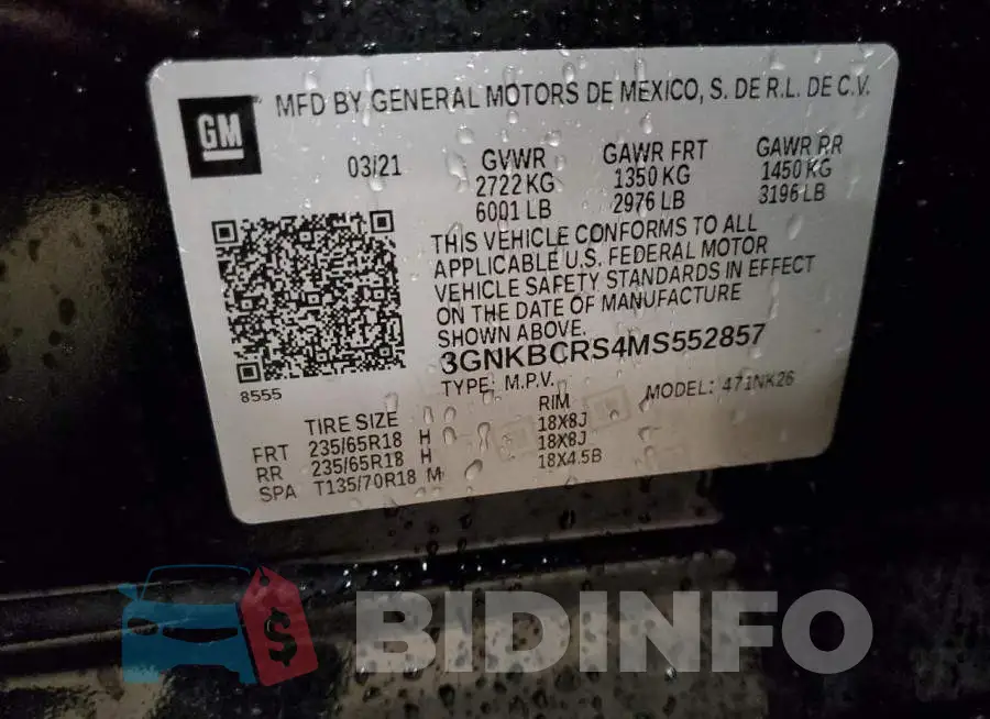 3GNKBCRS4MS552857 Photo# 13