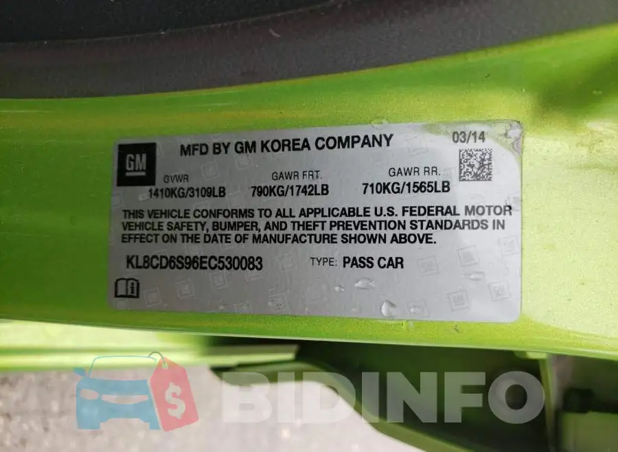 KL8CD6S96EC530083 Photo# 10