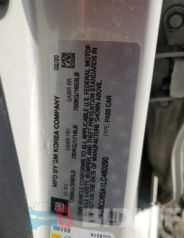 KL8CD6SA1LC460290 Photo# 12