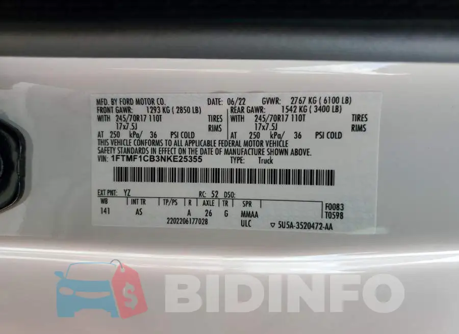 1FTMF1CB3NKE25355 Photo# 13