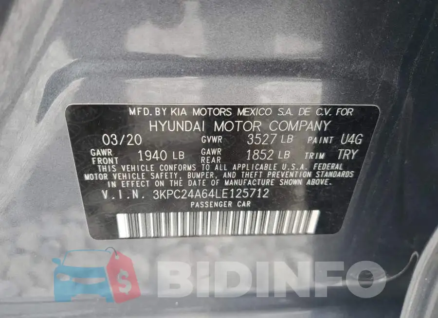 3KPC24A64LE125712 Photo# 12