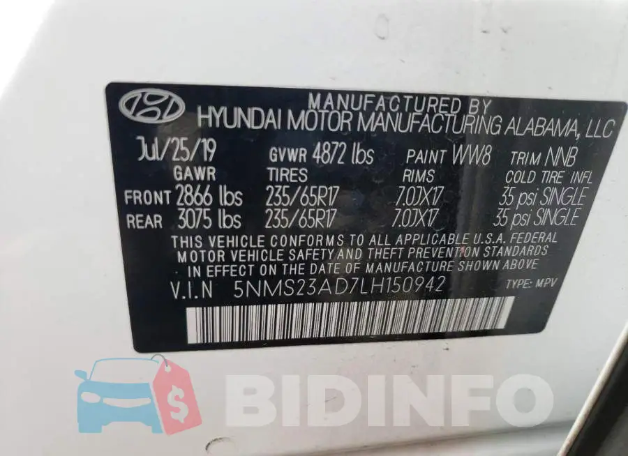 5NMS23AD7LH150942 Photo# 13