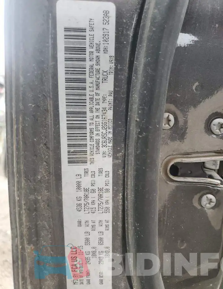 3C6UR5CJ2GG167434 Photo# 13