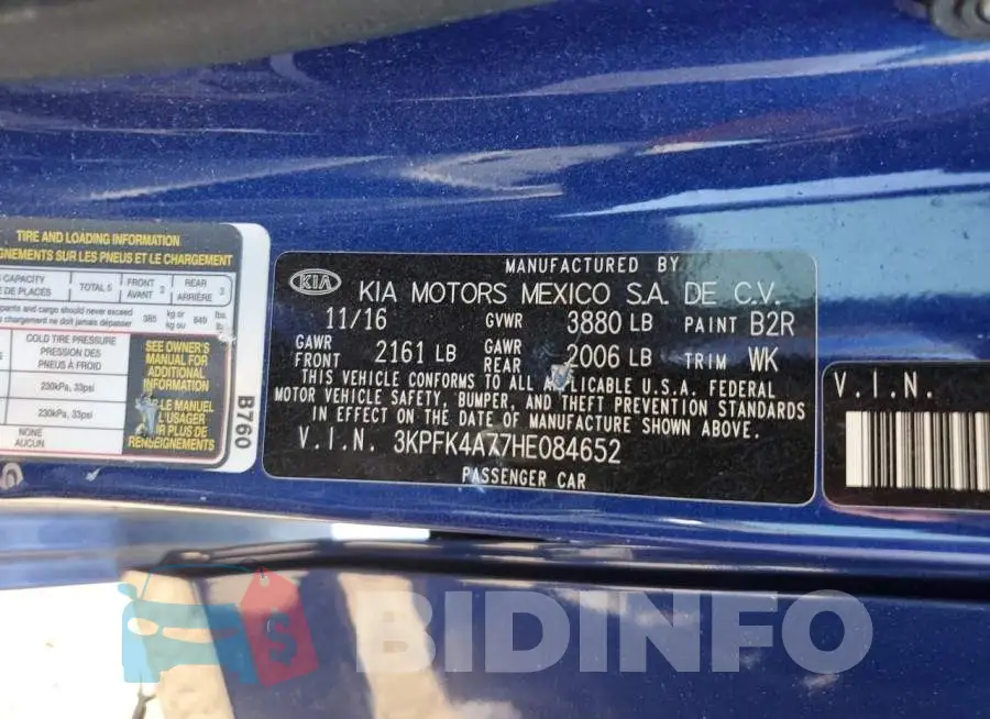 3KPFK4A77HE084652 Photo# 13