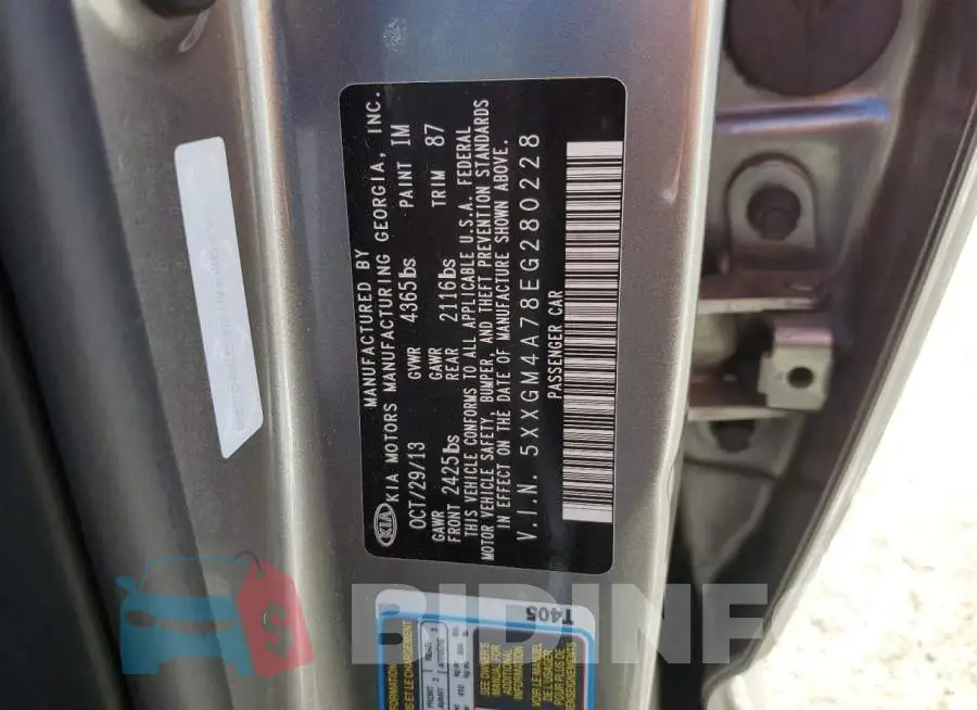 5XXGM4A78EG280228 Photo# 12