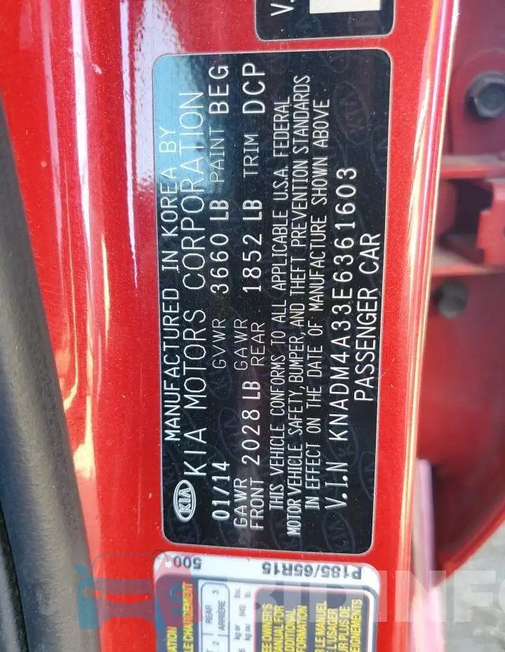 KNADM4A33E6361603 Photo# 13
