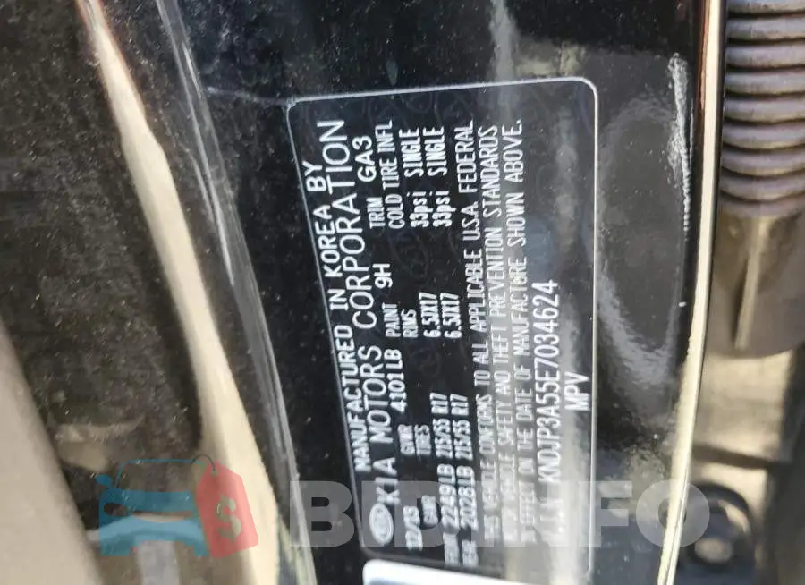 KNDJP3A55E7034624 Photo# 12