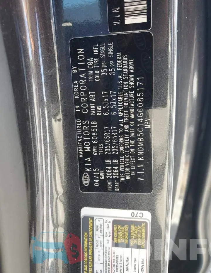 KNDMB5C14G6085171 Photo# 13