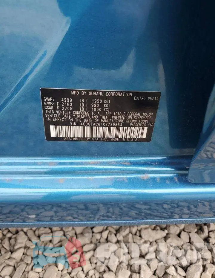 4S3GTAC64K3739854 Photo# 12