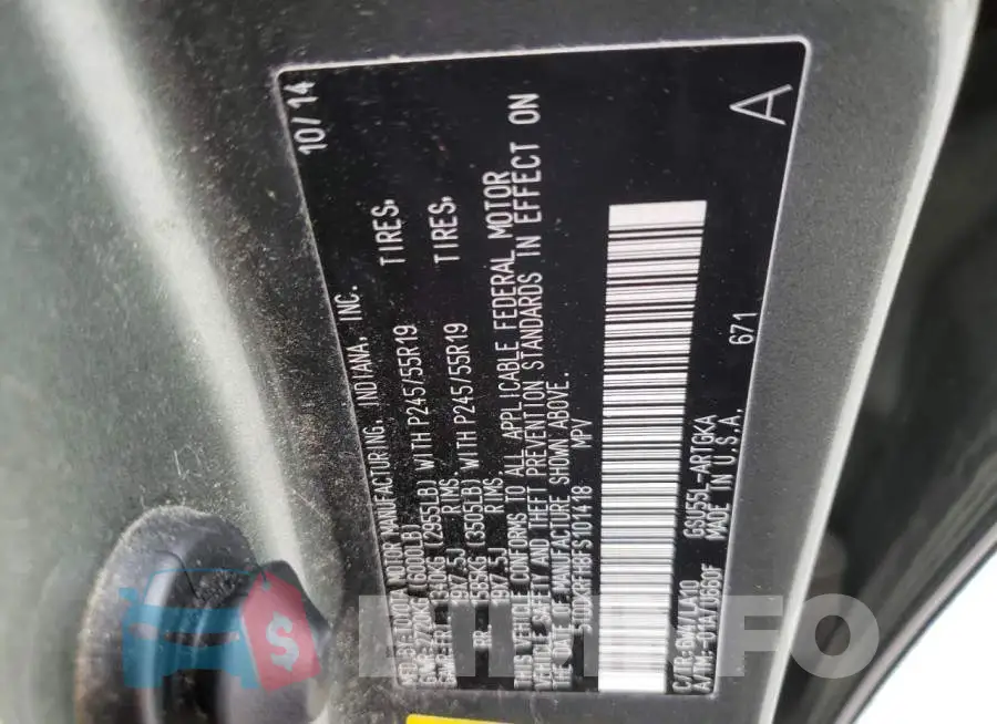 5TDDKRFH8FS101418 Photo# 13