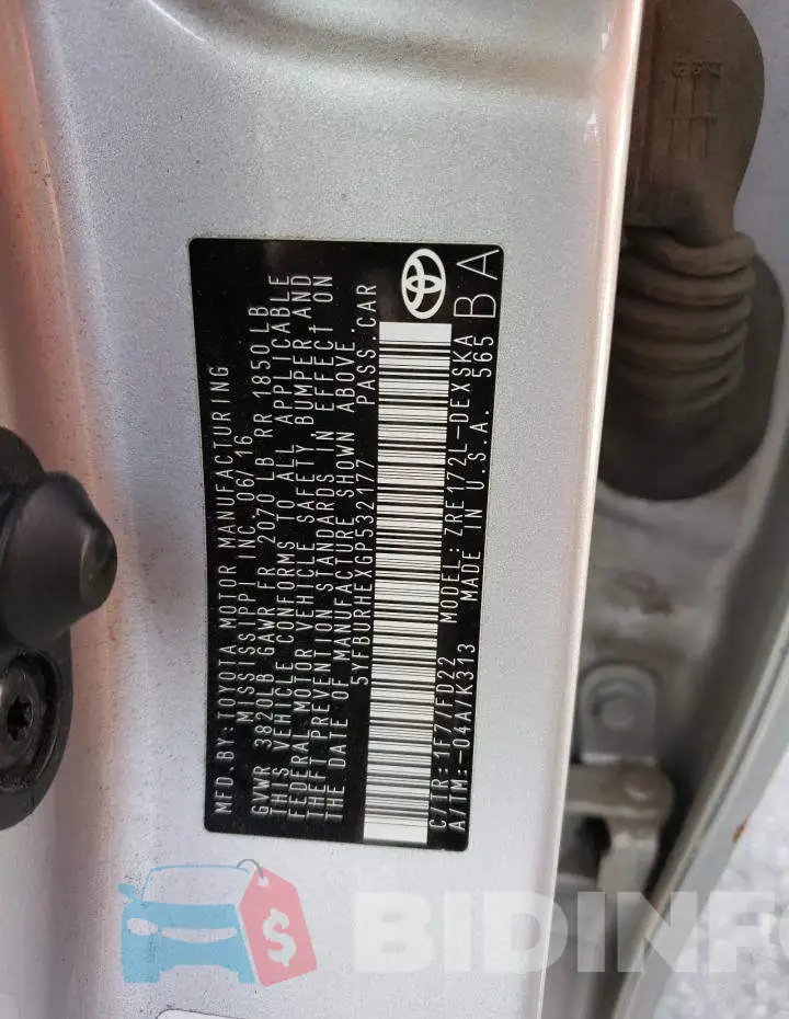 5YFBURHEXGP532177 Photo# 12