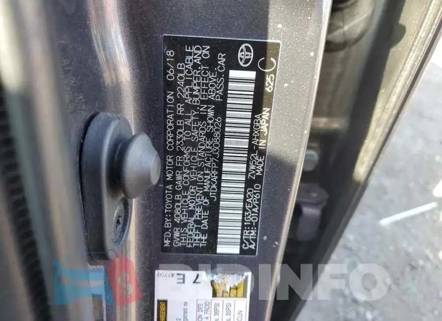 JTDKARFP7J3088026 Photo# 12