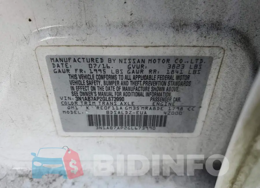 3N1AB7AP2GL673990 Photo# 12