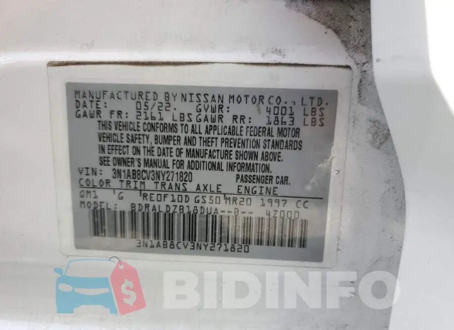3N1AB8CV3NY271820 Photo# 12