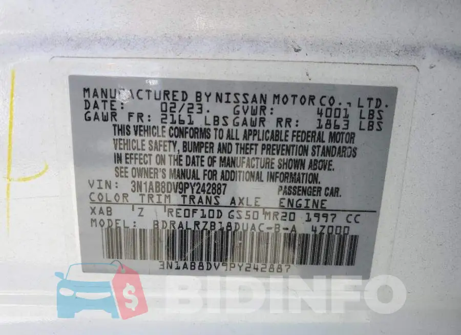3N1AB8DV9PY242887 Photo# 12