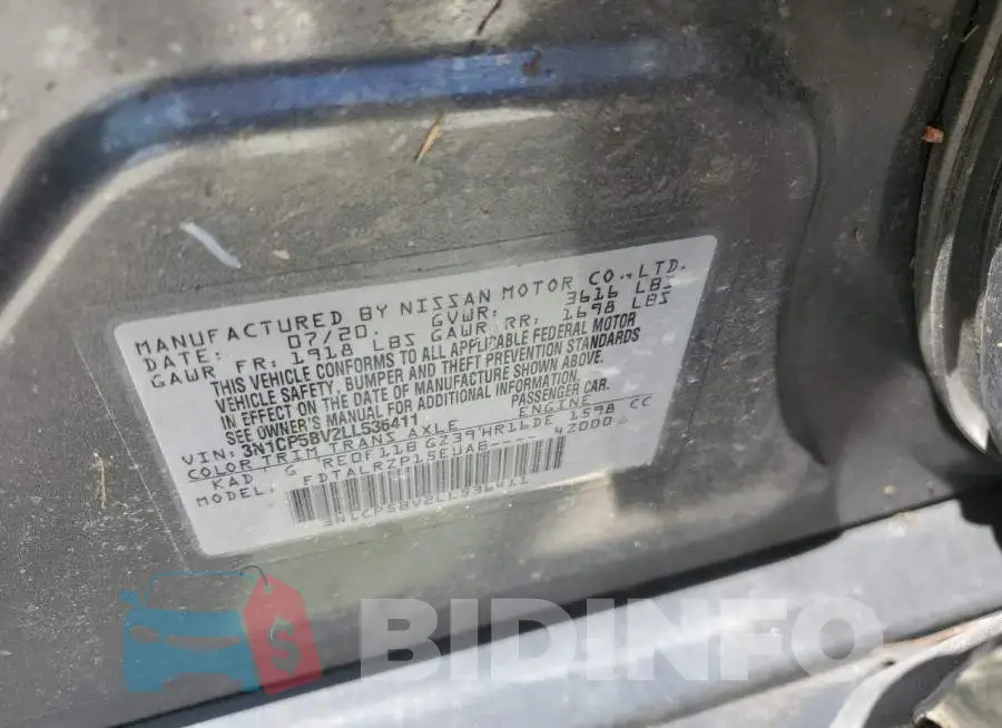 3N1CP5BV2LL536411 Photo# 13