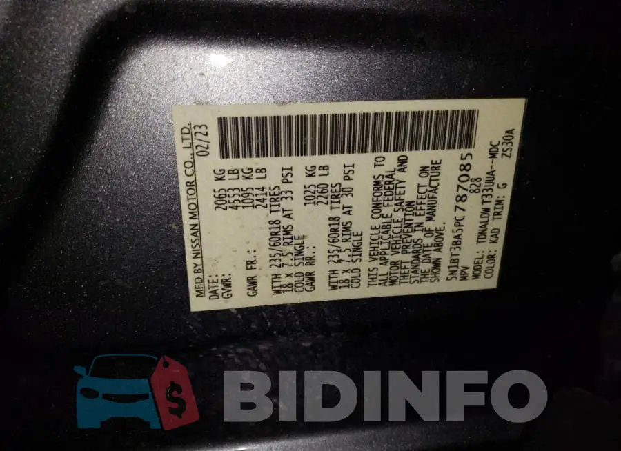 5N1BT3BA5PC787085 Photo# 14